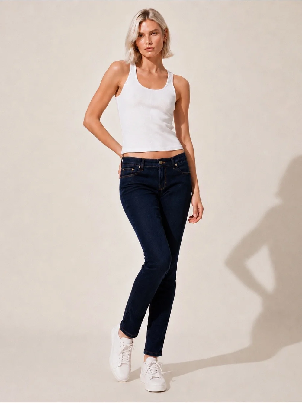 Levi's 524 Too Superlow Skinny Jeans Dark Wash Stretch Denim Low Rise Women's 8